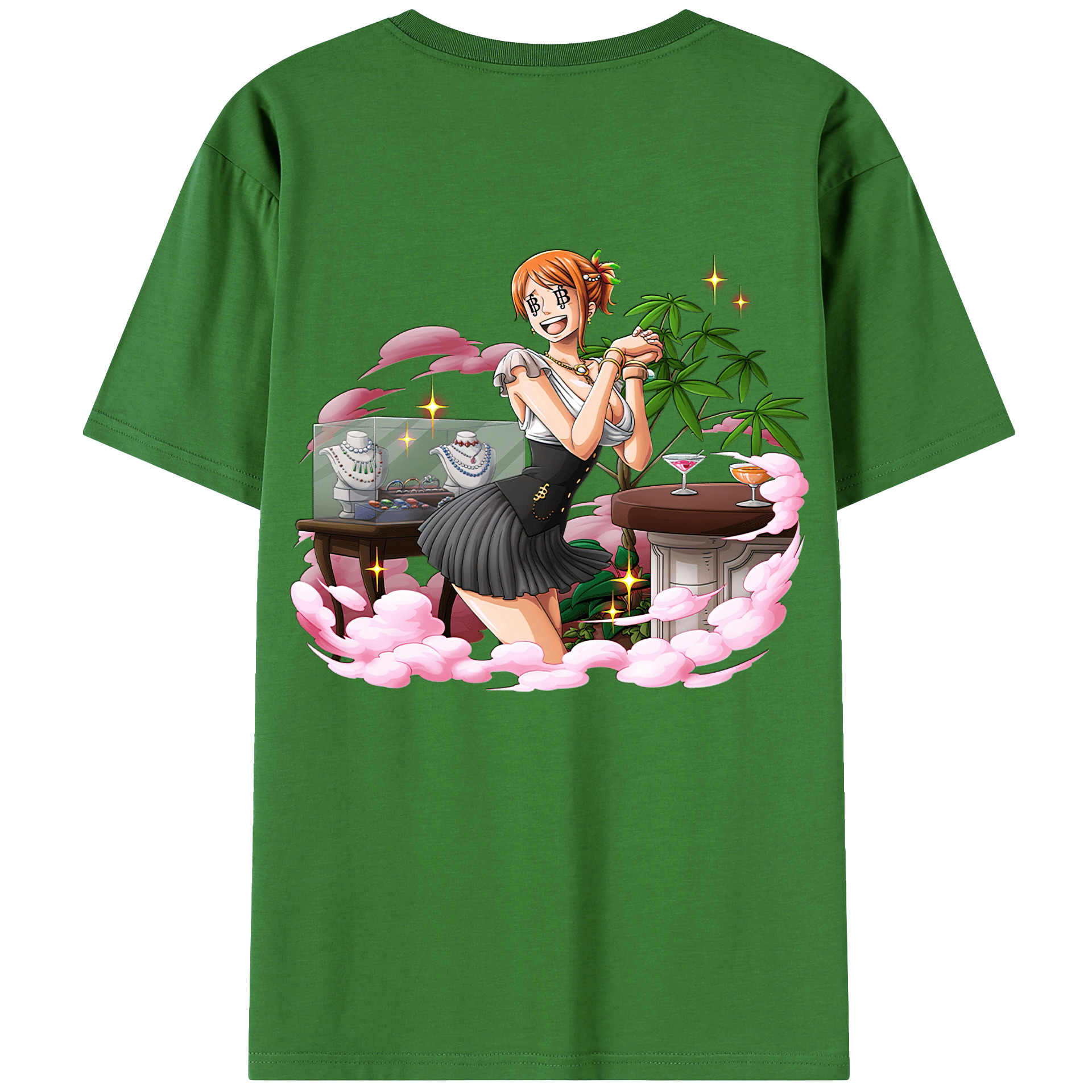 （画像用） ワンピース ナミ ONE PIECE Nami レディース半袖Tシャツ(バックプリント)